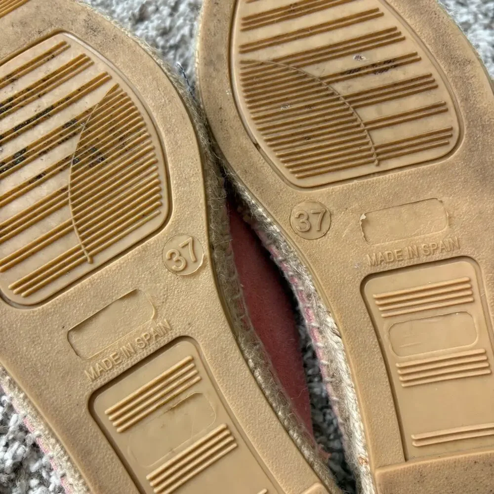 Manebí Women's Pink Espadrilles Slip On Shoes Size 7 (37)